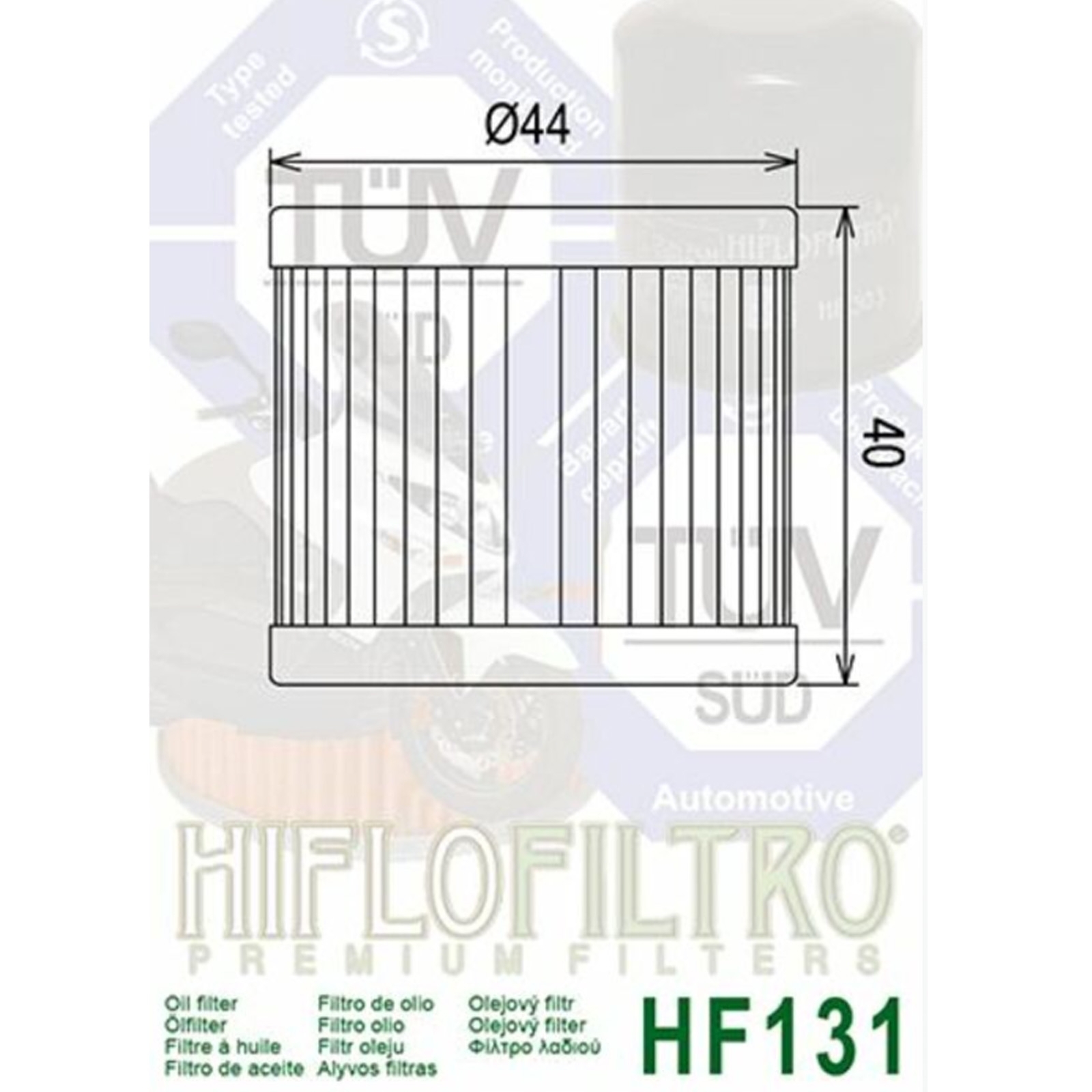 3x Hiflo HF131 Ölfilter für Suzuki Kreidler Benelli Beta Hyosung Quingqi Sachs