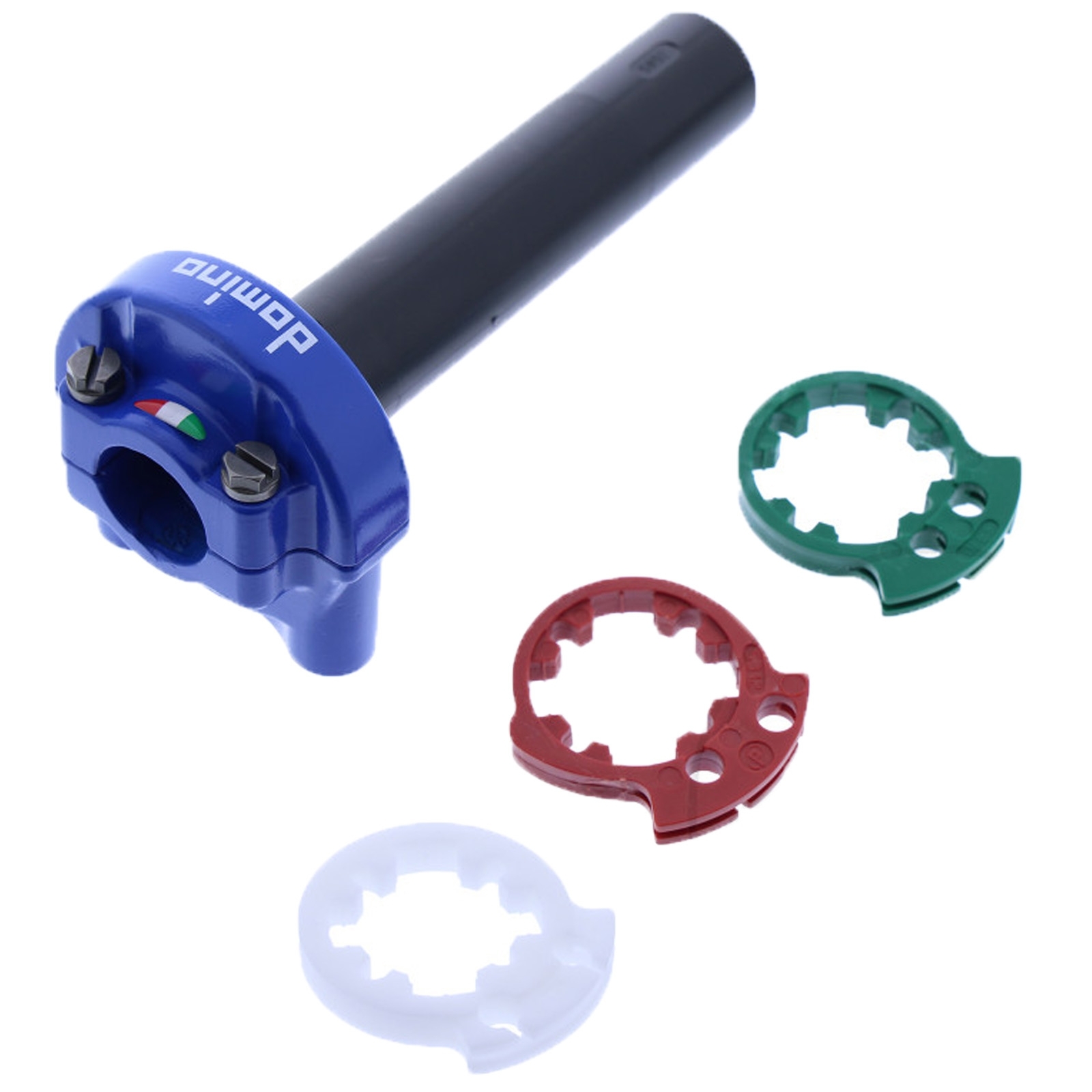 Domino 5234.03-00 Racing Gasgriff MX2 blau Gasdrehgriff ohne Griffgummi Universaldrehgriff