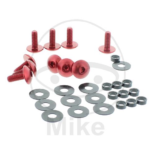 Pro Bolt Linsenschrauben-Satz M6 x 1.00mm 10mm rot
