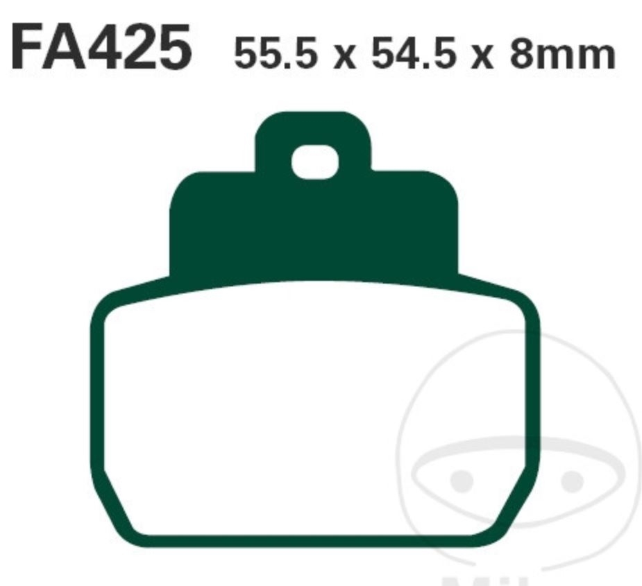 EBC Bremsbeläge SFA425 für Piaggio X8 200 125 250 Beverly 500 MP3 125 250