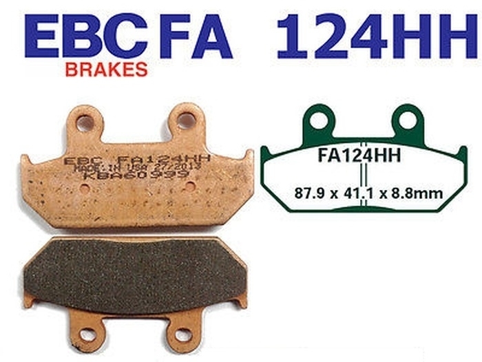 EBC Bremsbeläge FA124HH für Honda VFR 750 F RC24 CBR 1000 F SC21