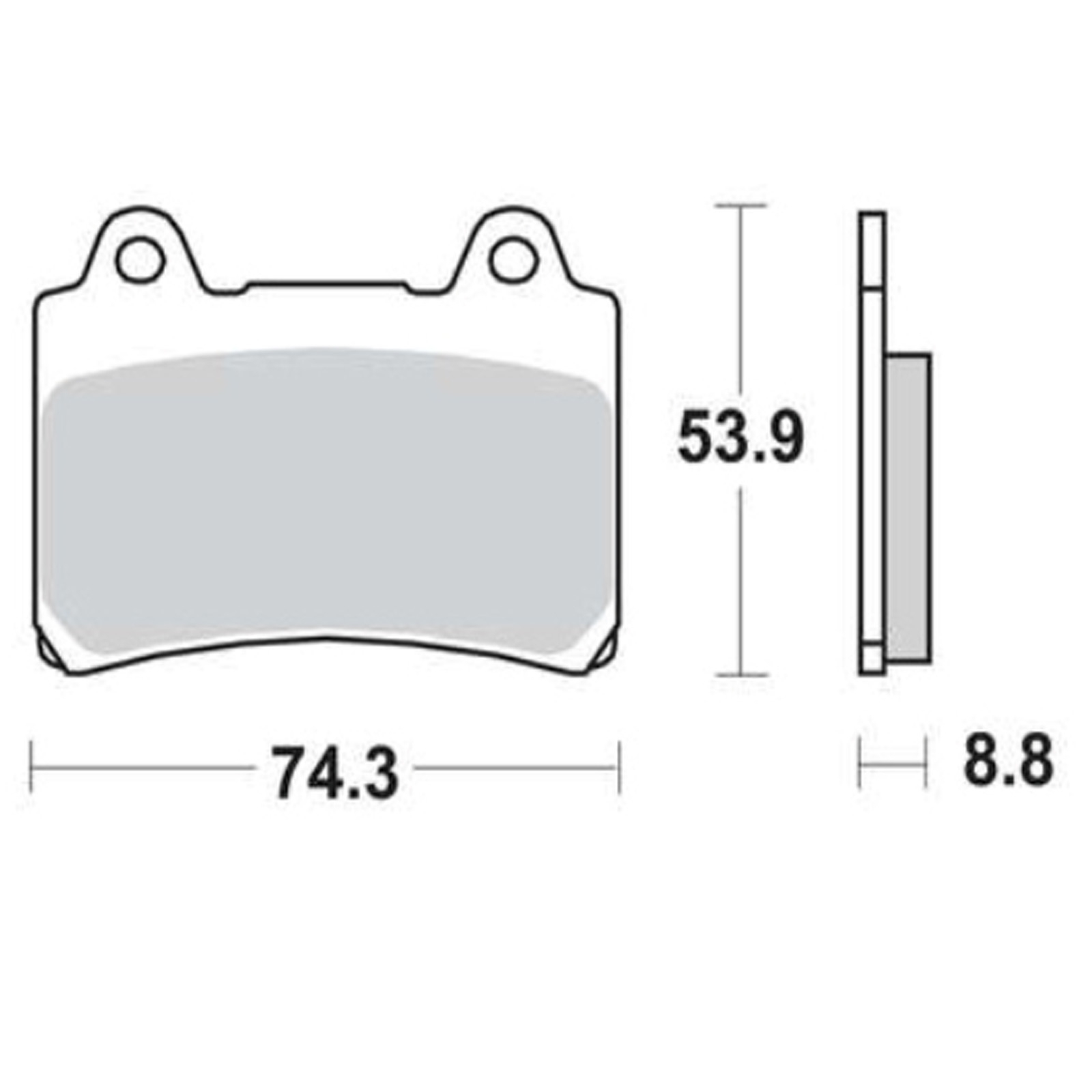 TRW MCB584SV Sintermetall Bremsbeläge vorne für Yamaha FJ1200 FZ750 TDM TZR XJR XVZ