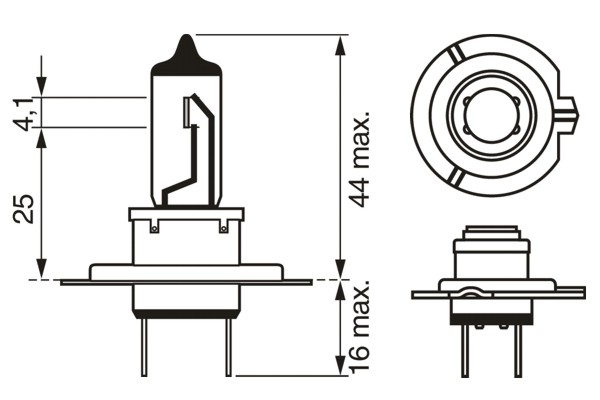2x BOSCH SET 1987301012 H7 Halogenlampe 12V 55W für Scheinwerfer Pure Light