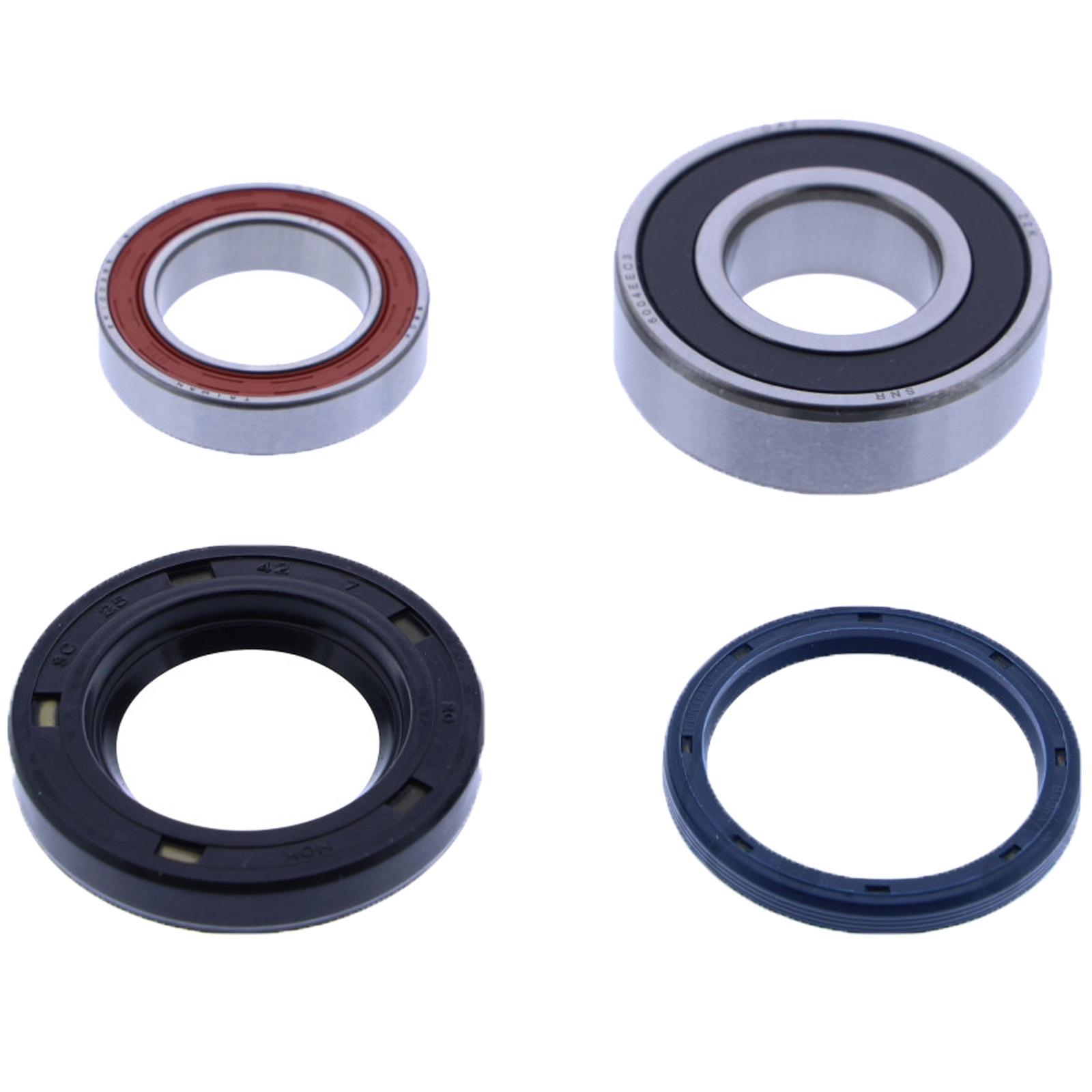 JMP Radlager Satz hinten für Kawasaki KX 125 1985 - 1989 KDX 200 1986 - 1988 mit Wellendichtring