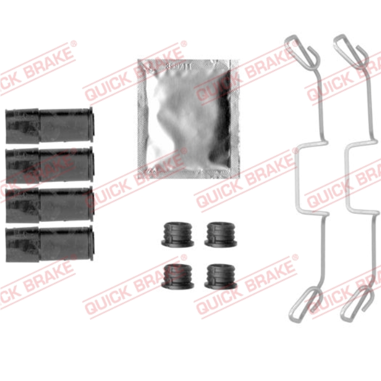 Quick Brake QB109-1795 Bremsbelag Zubehörsatz Bremsklötze vorne für Ford Seat VW