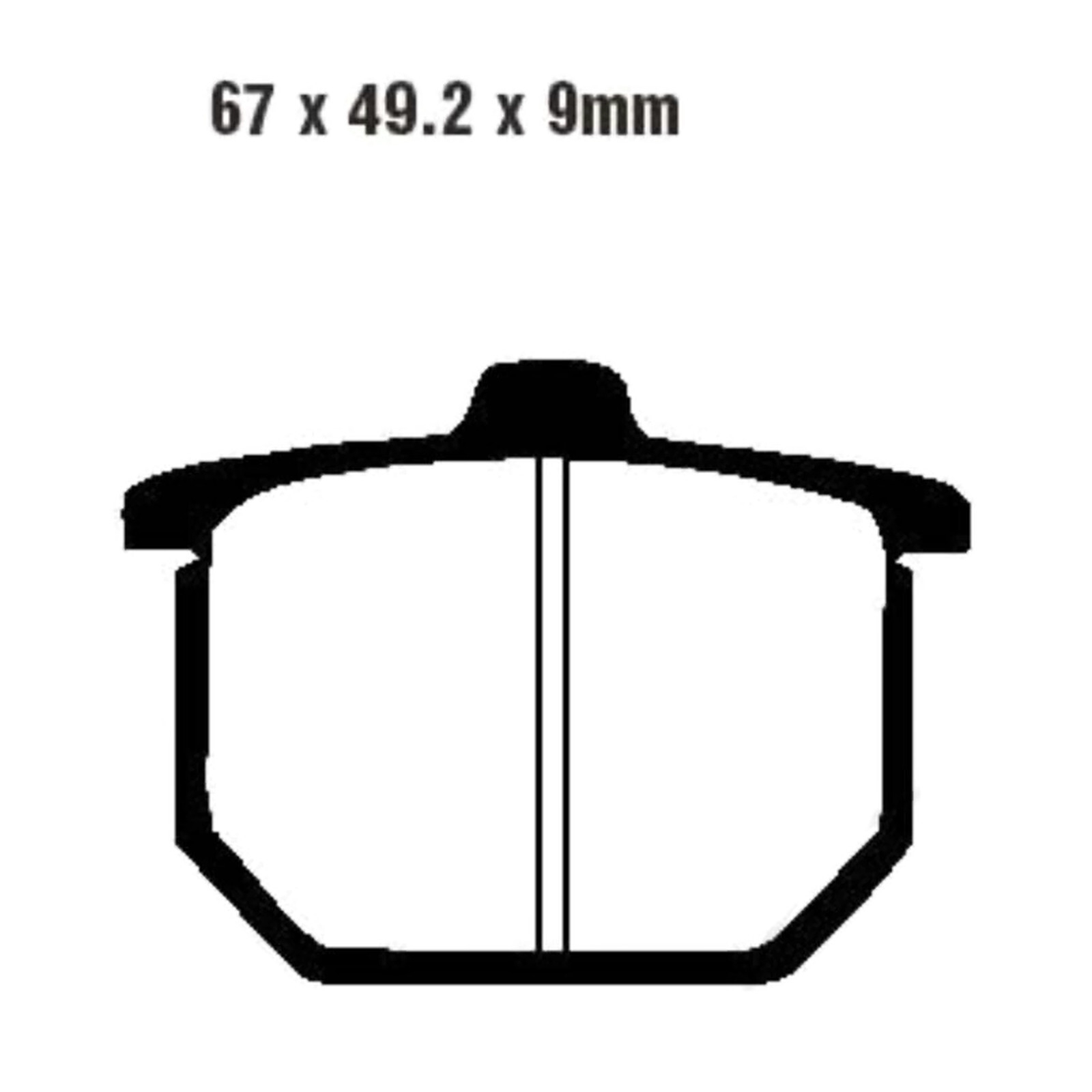 EBC FA031 Bremsbeläge vorne hinten für Honda GL1100 1980 CB750 F 1977-81 CB400 1980 CB900 1979-80 CX500
