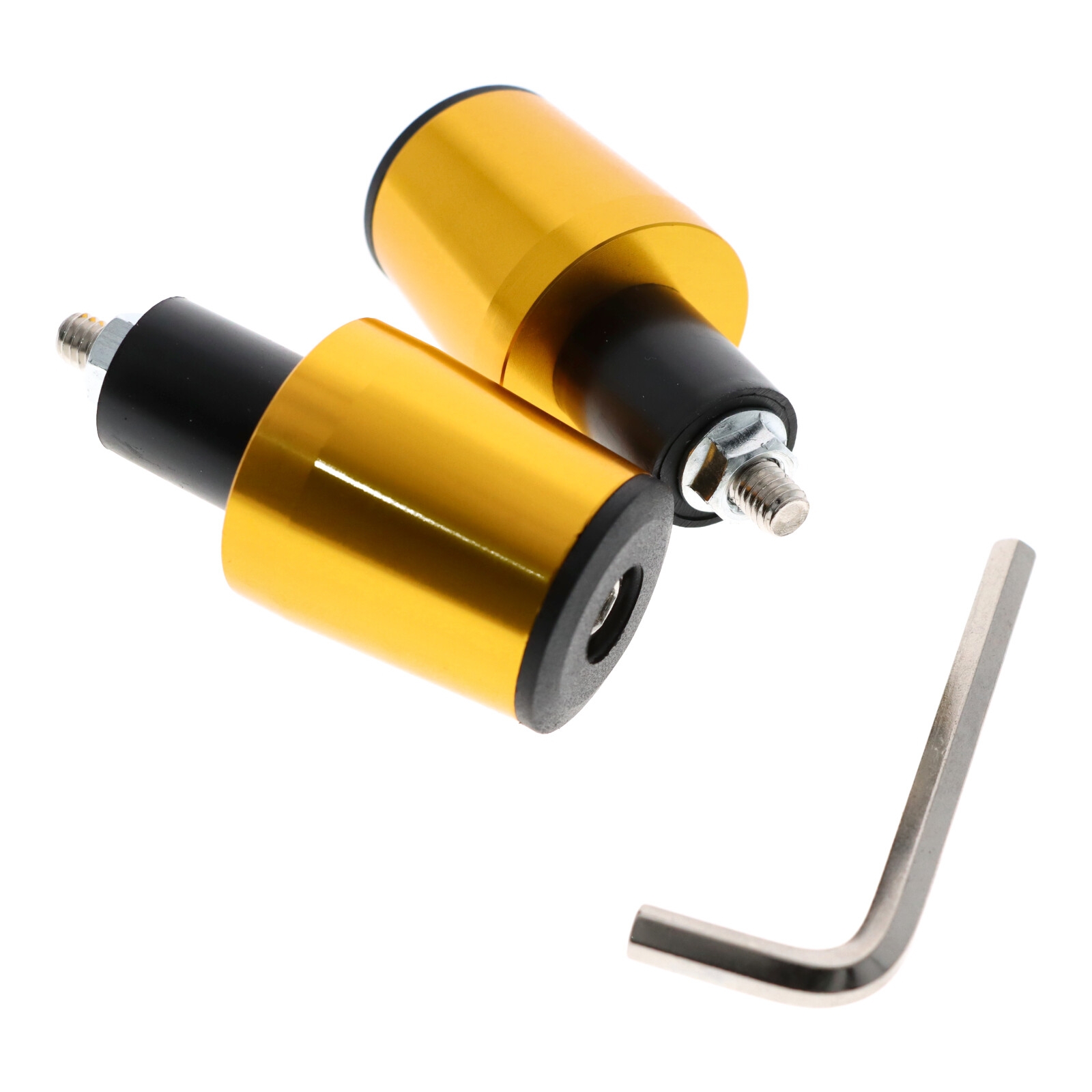 Motorrad Lenkerenden / Lenkergewichte 160g gold Vibrationsdämpfer