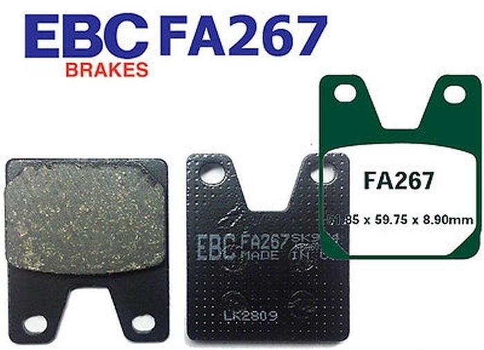 EBC Bremsbeläge FA267 für Yamaha YZF R1 R7 700 1000 RNO11 12 41 OWO2