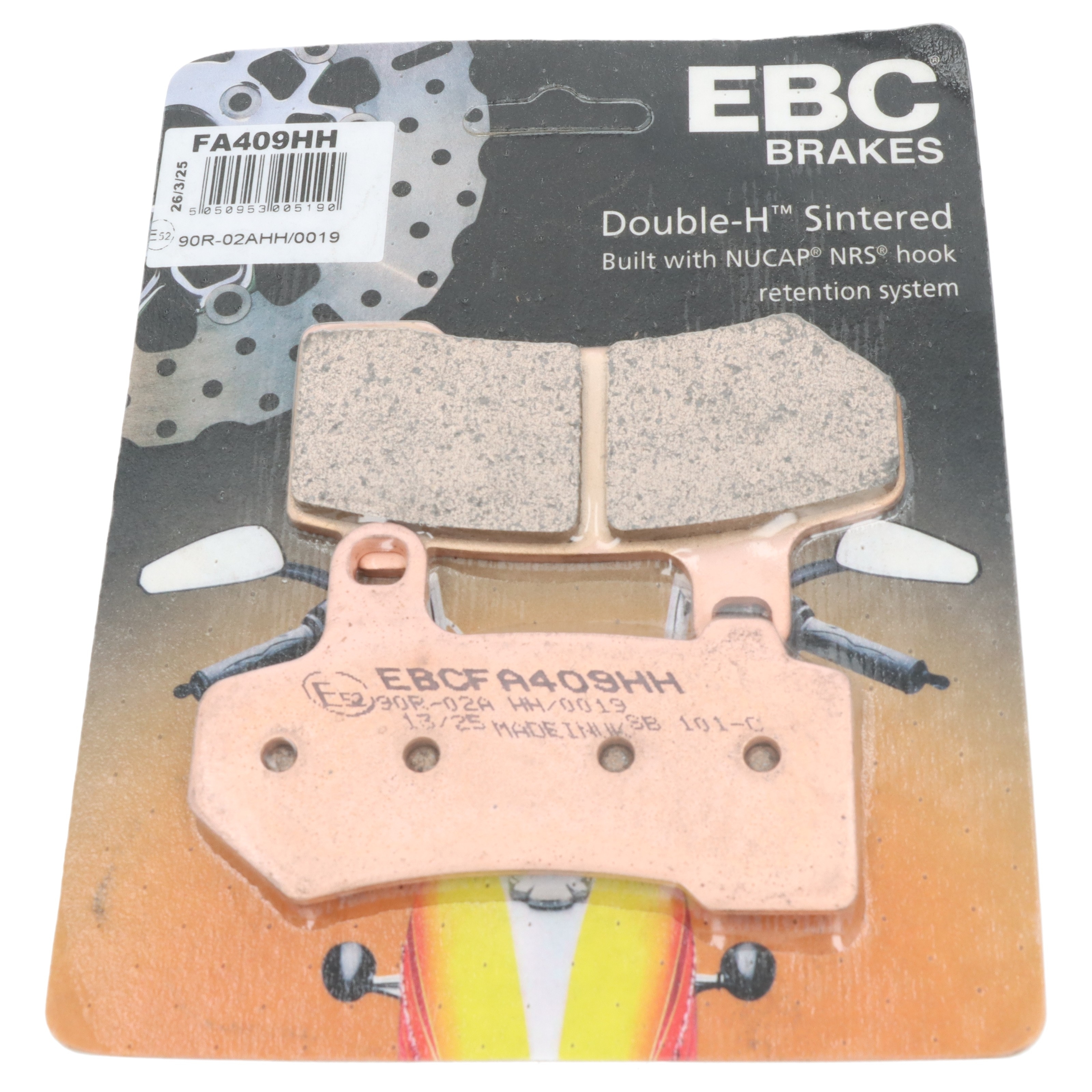 EBC FA409HH Bremsbelag für Chopper Motorräder Sintermetall