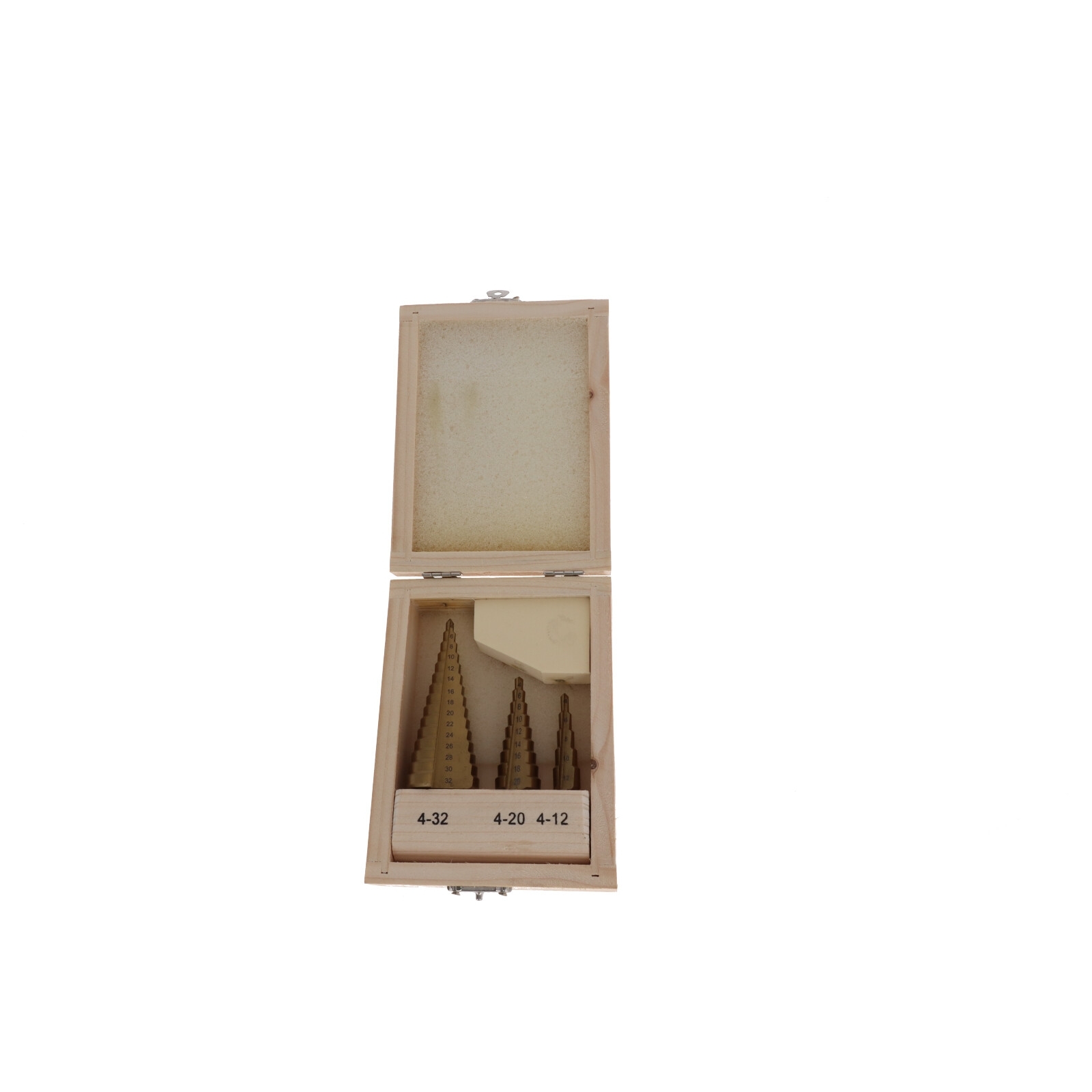 3x HSS Stufenbohrer Kegelbohrer Set 4-12/20/32 mm Schälbohrer Konusbohrer Blechbohrer