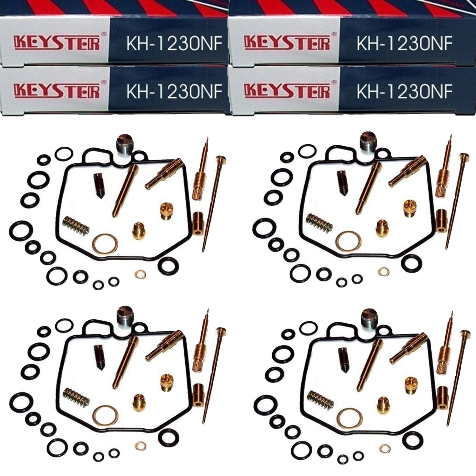 4x Keyster KH-1230NF Vergaser Reparatursatz für Honda CB1100F Super Boldor SC11 1983-84