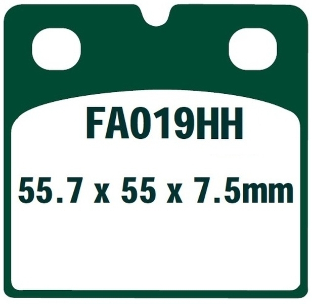 EBC FA019HH Sintermetall Bremsbeläge vorne für Ducati 900 SS 750 SS 1975-1976