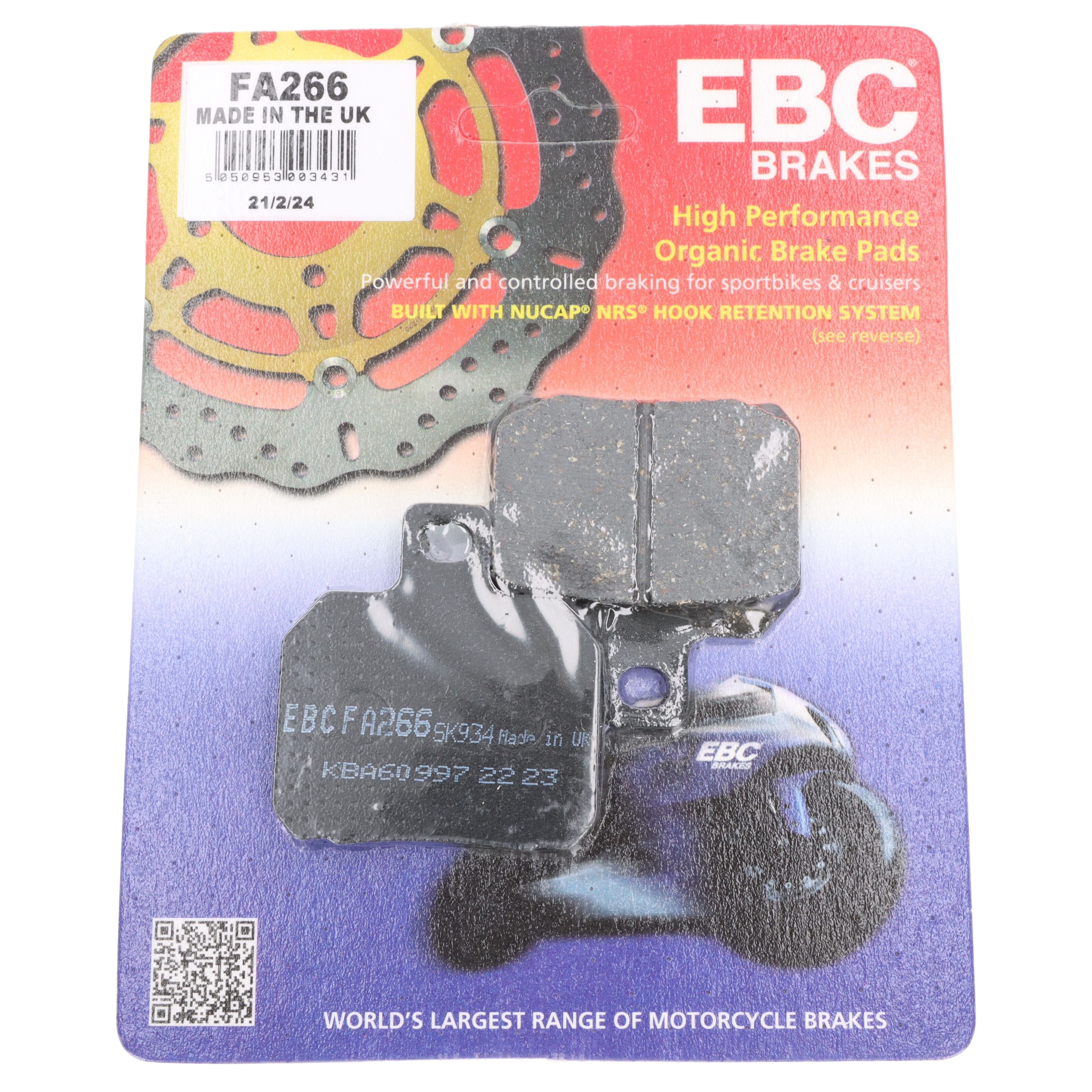 EBC Bremsbeläge FA266 für Ducati ST2 ST3 ST4 S Supersport MH Multistrada 749 999