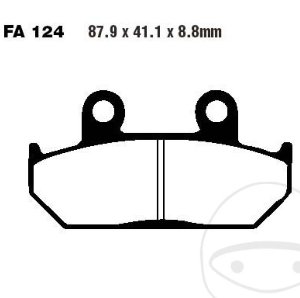EBC Bremsbeläge FA124HH für Honda VFR 750 F RC24 CBR 1000 F SC21