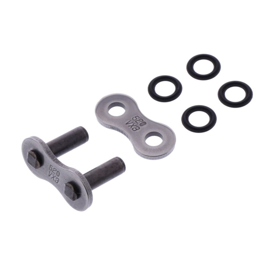 DID VX3 Motorrad X-Ringkette verstärkt offen 520 Teilung 100 Glieder Nietschloss