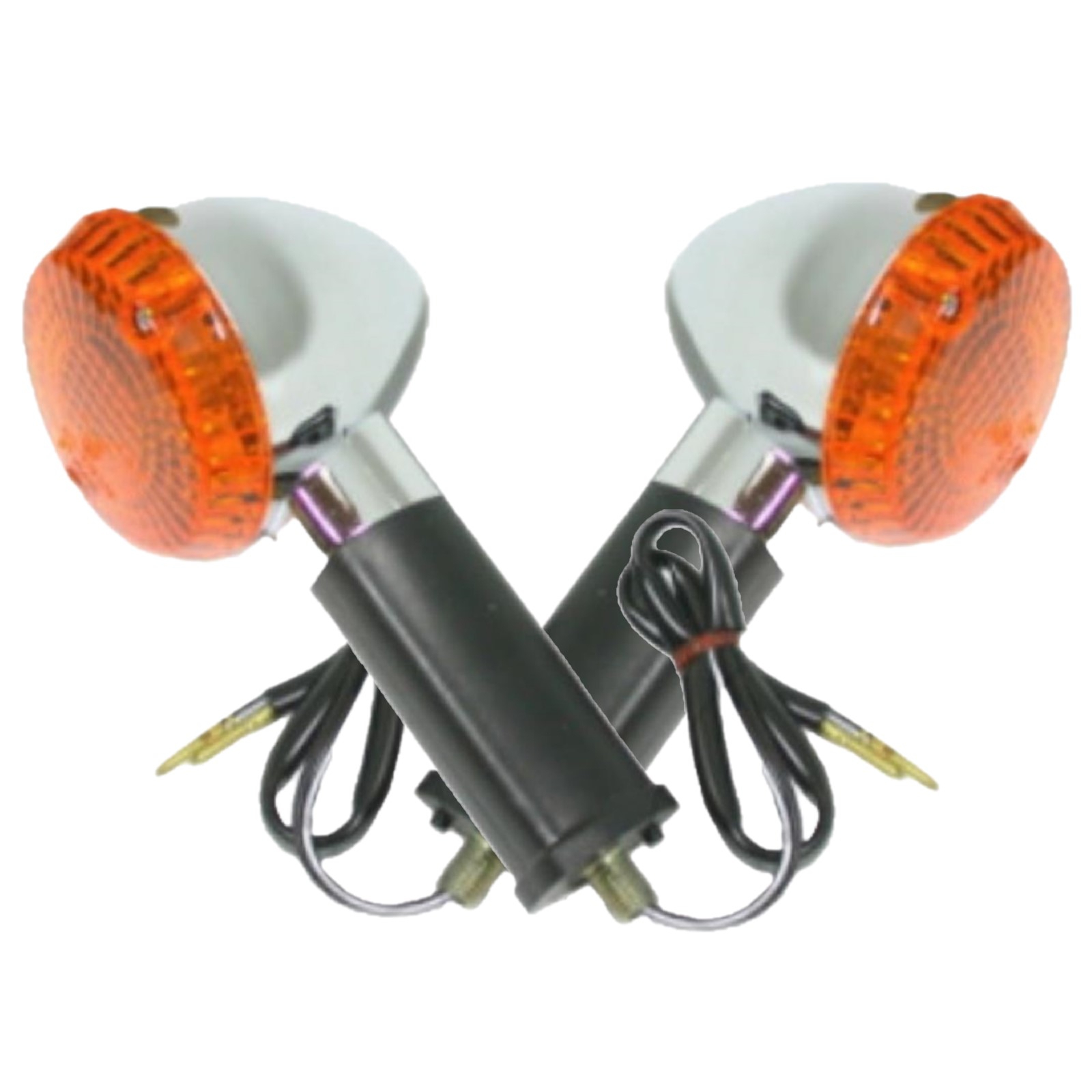 Blinkerleuchten Paar für Kawasaki BJ EL 250 Estrella EN 500 VN-15 W 650 ZL 1000 600 Eliminator ZR 1100 550 750 Zephyr