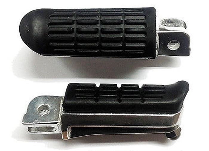 Fußrasten Paar breit, Honda OEM-Style z.B. für CB 500, CB600F Hornet 98-01,CBR 600/1000 F, NTV 650, CB 750 RC42, VFR 800 98-01, CBR 900 RR 92-97, CB