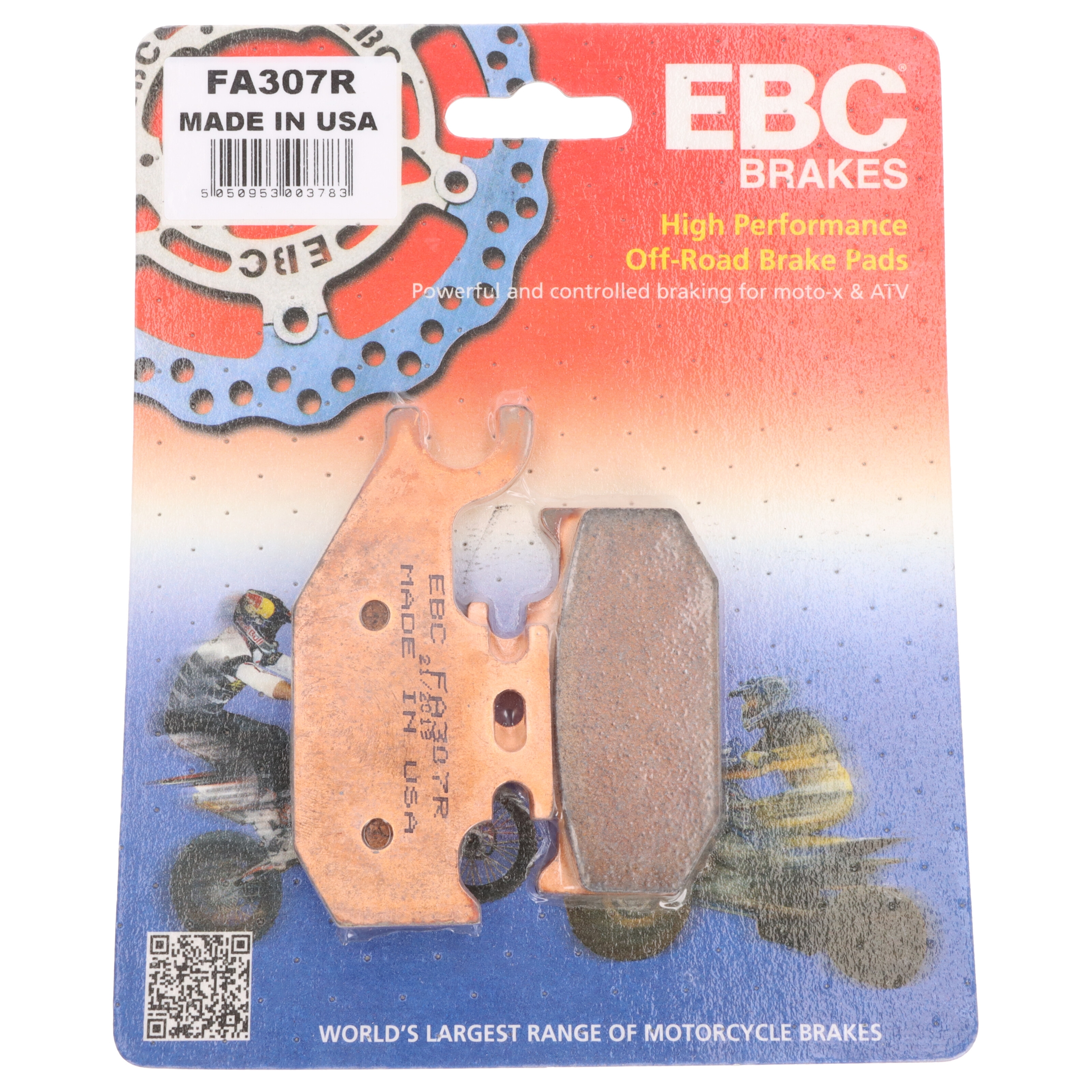 EBC FA307R Bremsbeläge vorne für Yamaha YFM 400 450 Suzuki UX 125 150 CAN-AM Bombardier