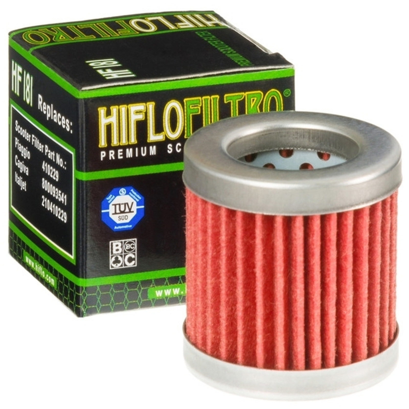 HIFLO HF181 Ölfilter für Aprilia Habana Italjet Torpedo Piaggio Sfera Liberty Hexagon Vespa ET4 125