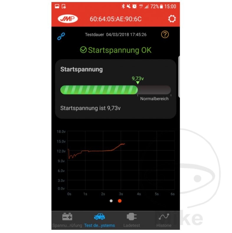 JMP Skan Monitor 2 Batterieüberwachung per APP Bluetooth Motorrad Roller