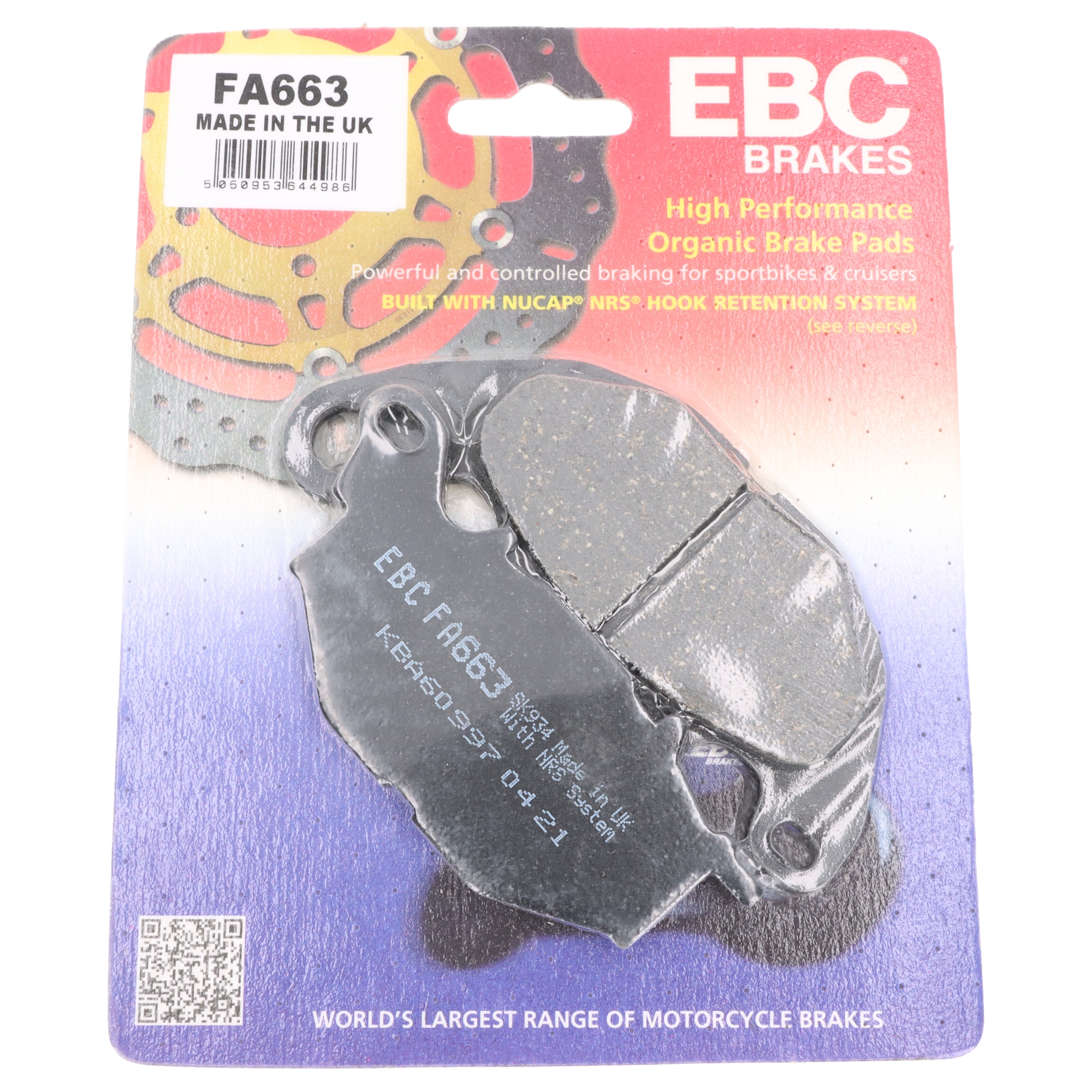 EBC Bremsbeläge FA663 für Yamaha YZF-R3 320 A RH071 MT-03 320 A RH07K