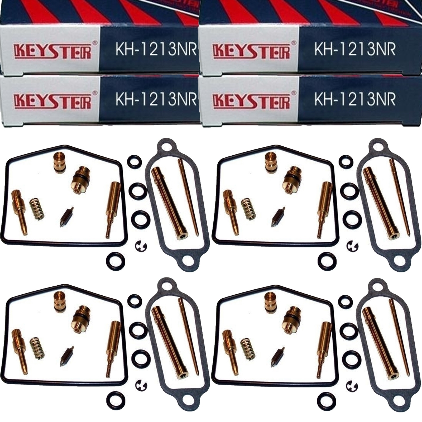 4x Keyster KH-1213NR Vergaser Reparatursatz für Honda CB 400 F Four 1974 - 1977