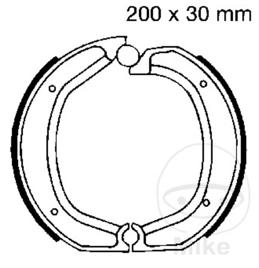 Bremsbacken ohne Federn für BMW R 45 50 60 65 75 80 90 100 S N RS RT T /5 /6 /7