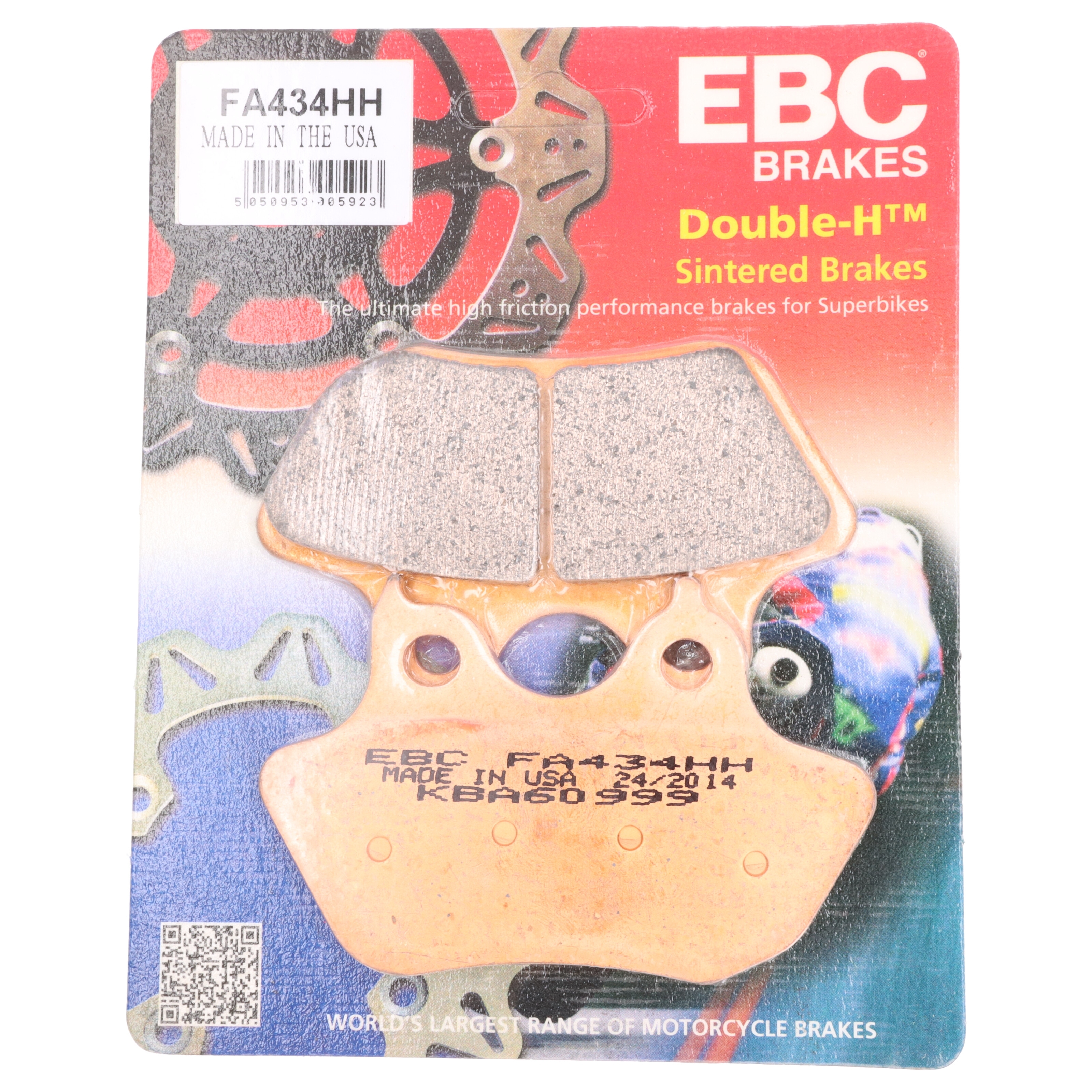 EBC Bremsbelag für Motorräder FA434HH Sintermetall