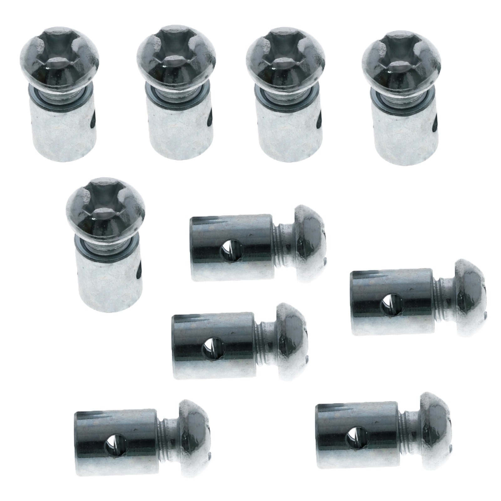 10x Schraubnippel Klemm-Nippel Notnippel 8x10mm für Bowdenzug Seilzug Kupplungszug Bremszug