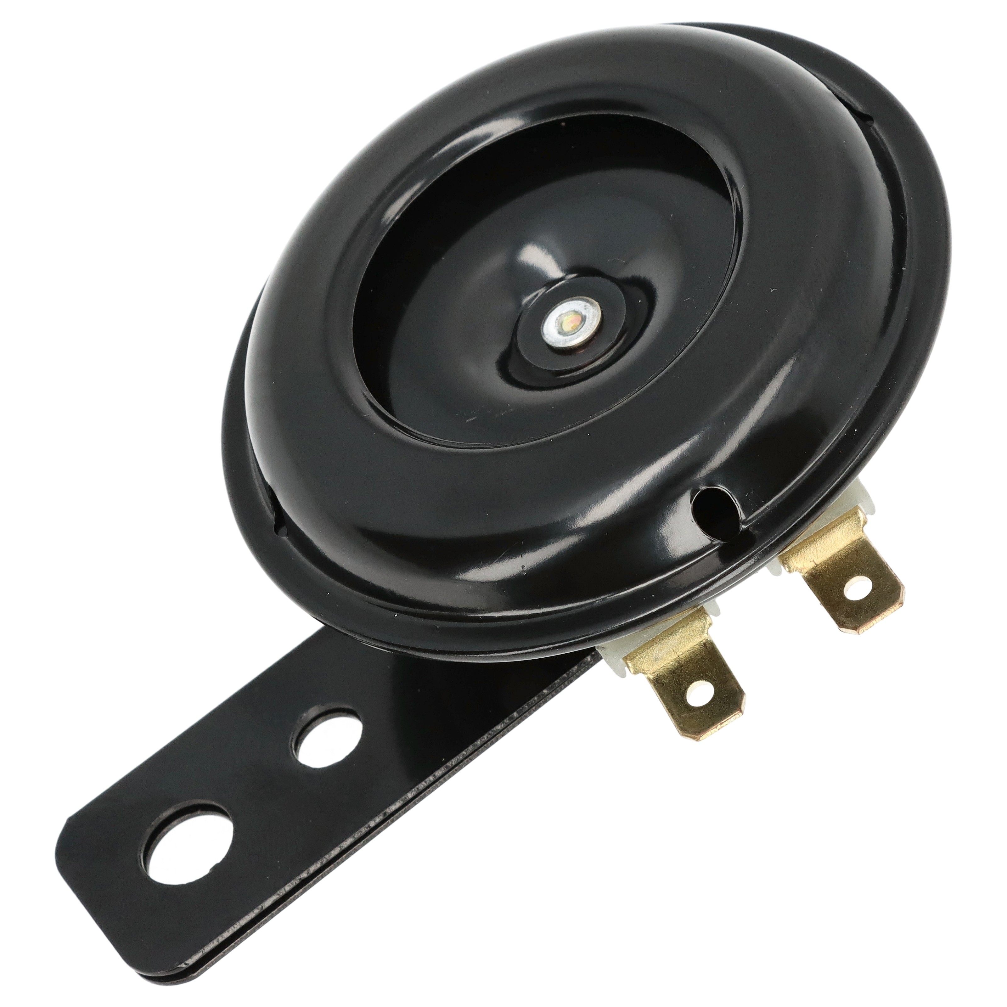 Premium Motorrad Hupe schwarz, 6 Volt, 65 mm E-geprüft universal Metall