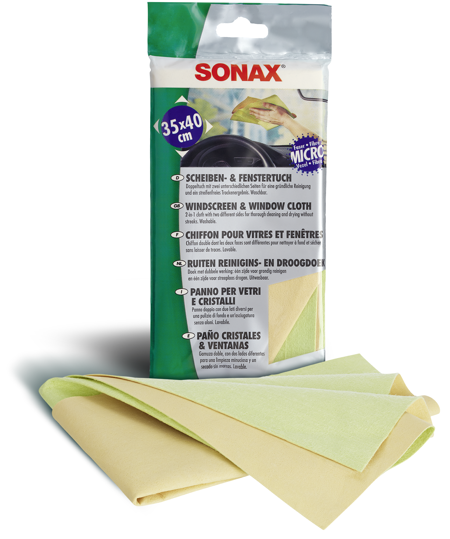 SONAX Scheiben- & Fenstertuch 416700