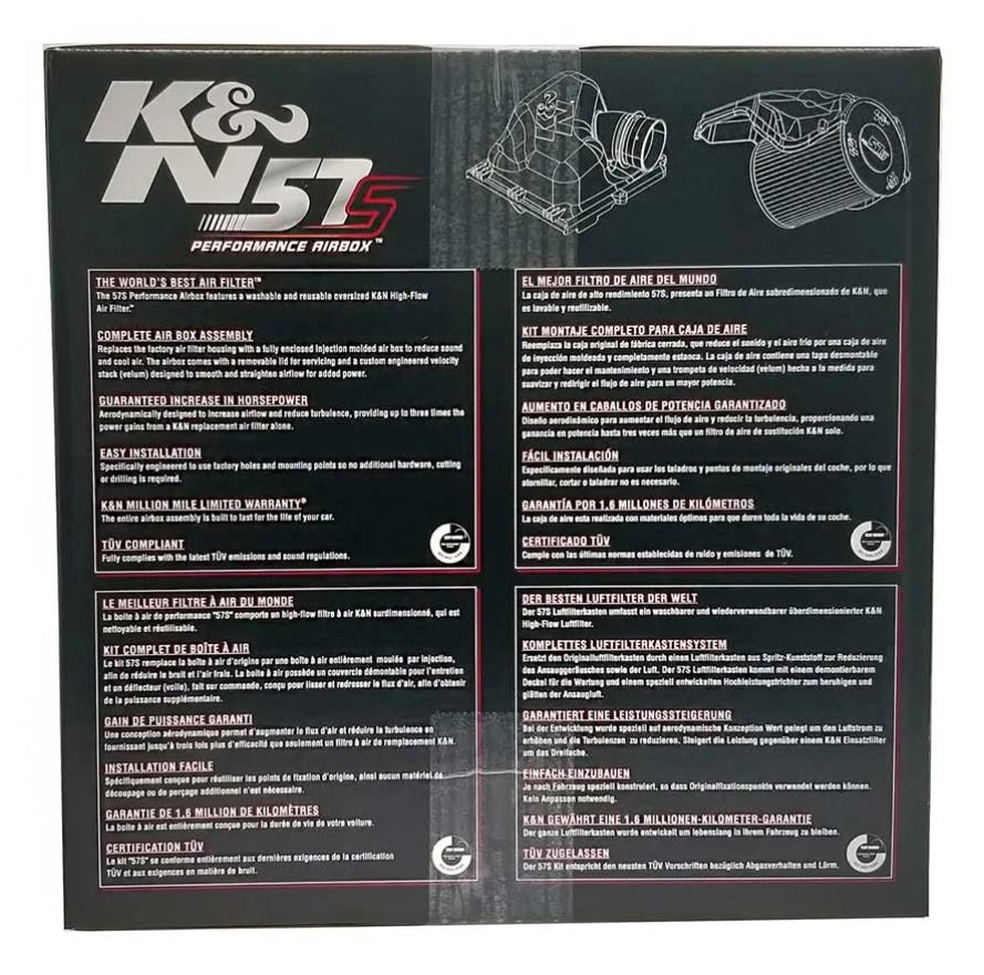 K&N Performance Kit 57S-4000 Mazda 1,6d Volvo Ford viele Modelle