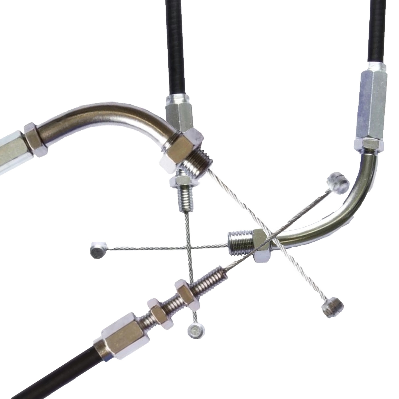 Gaszug Satz für Kawasaki Z400 KZ400J 1980-83 Z500 1979-80 Z550 1981-82 Öffner A + Schließer B
