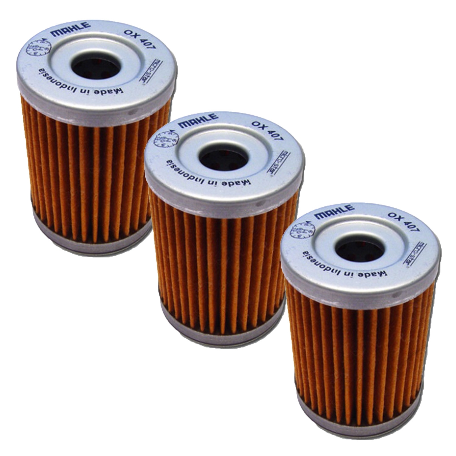 3x MAHLE OX407 Ölfilter für Suzuki Yamaha Beta CFMoto Mash Arctic Cat Filtereinsatz