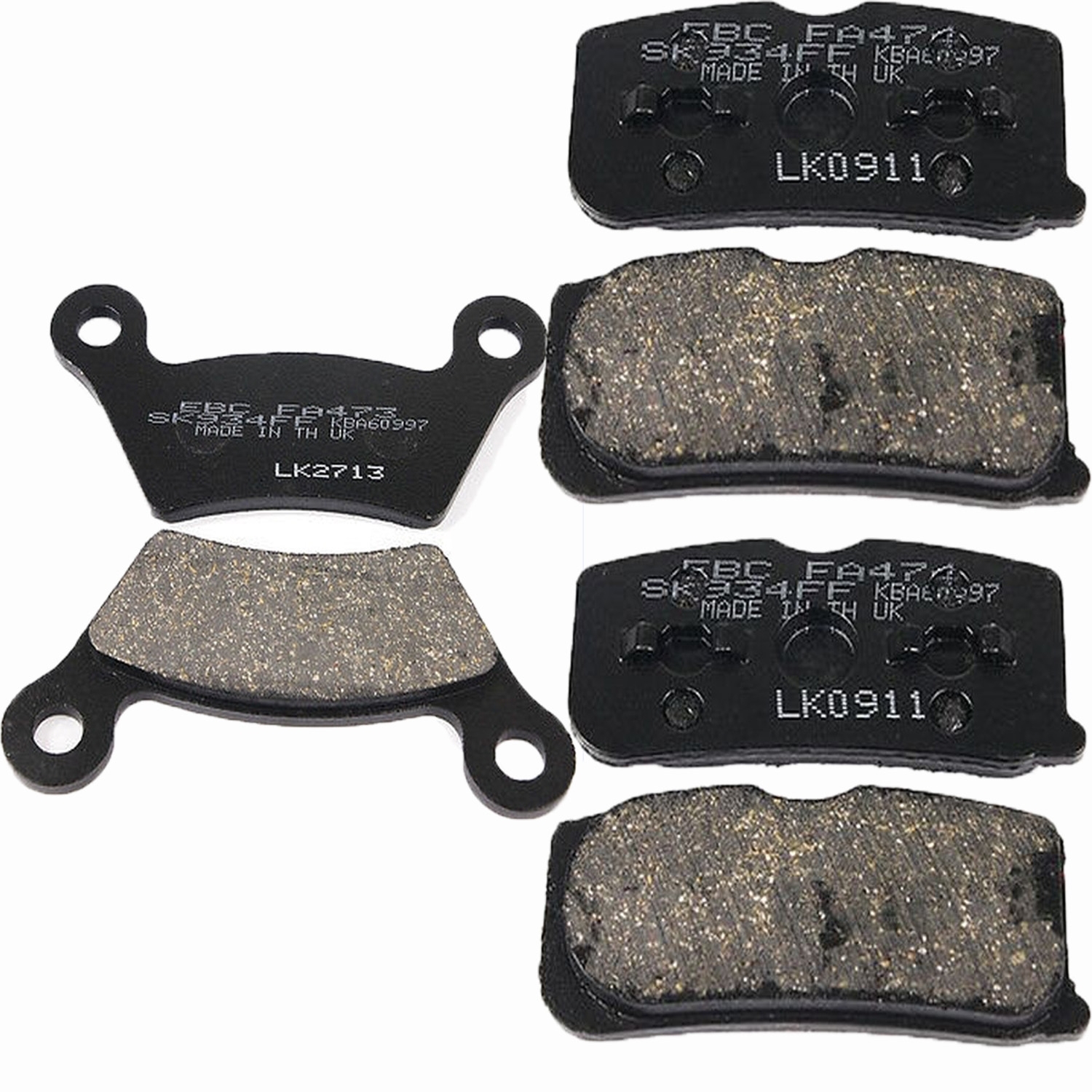 EBC Bremsbeläge SET vorne + hinten für CAN-AM Spyder 1000 SM5 SE5 RS RSS RT