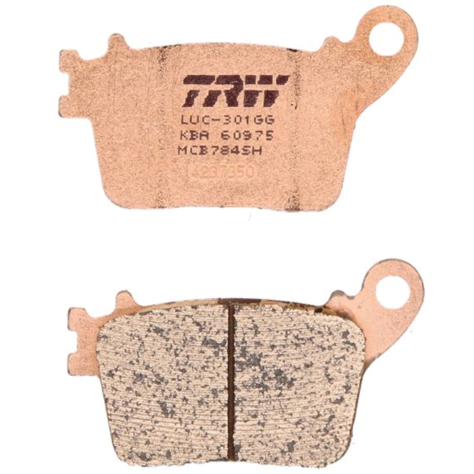 TRW MCB784SH Sintermetall Bremsbeläge hinten für Honda CBR Suzuki GSX-R Yamaha YZF-R1 Kawasaki ZX-10R
