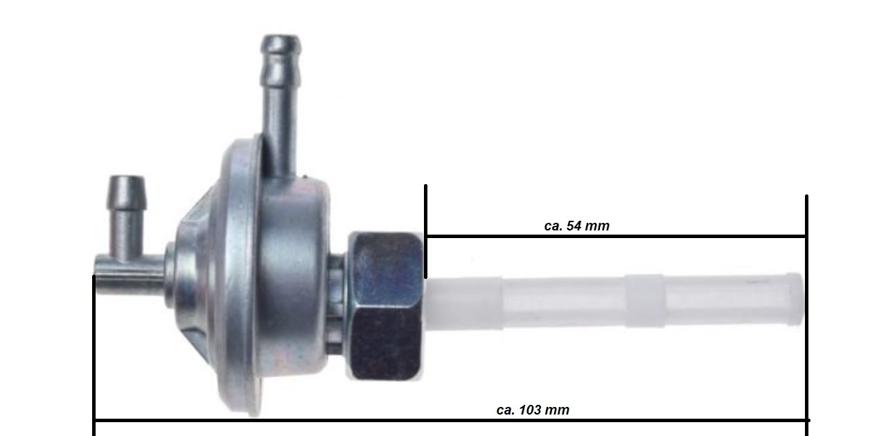 Unterdruck Benzinhahn kurz M14x1 für CPI Keeway Yamati Vento TNG PGO