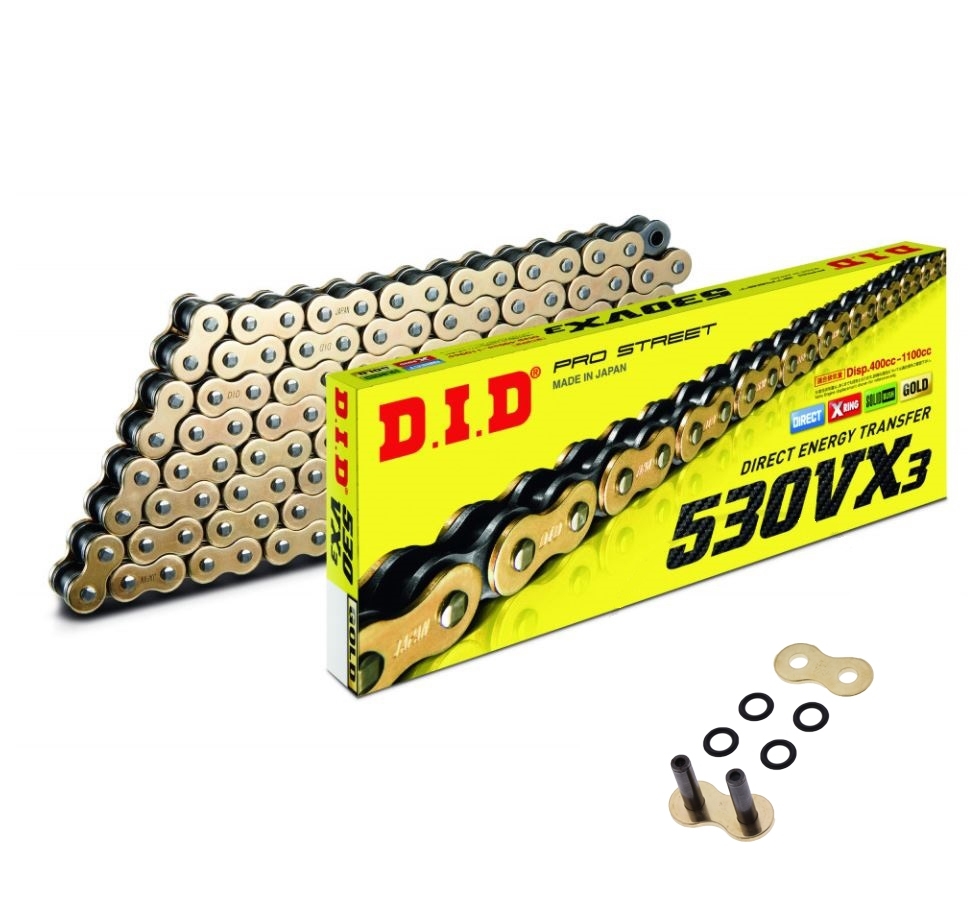 DID VX3 X-Ring Kettensatz verstärkt für Suzuki GSX 750 F 1998-2006, 15-45-116