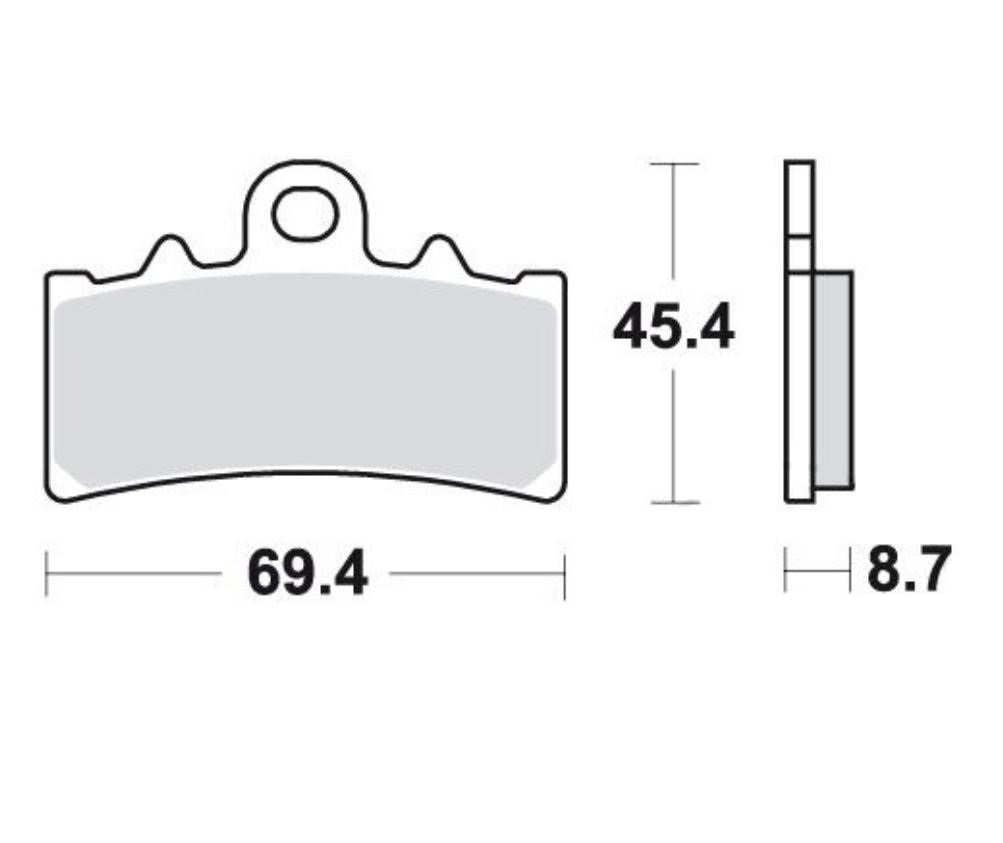 TRW MCB834 Bremsbeläge vorne für KTM Duke 125 200 390 RC125 RC200 RC390 Husqvarna