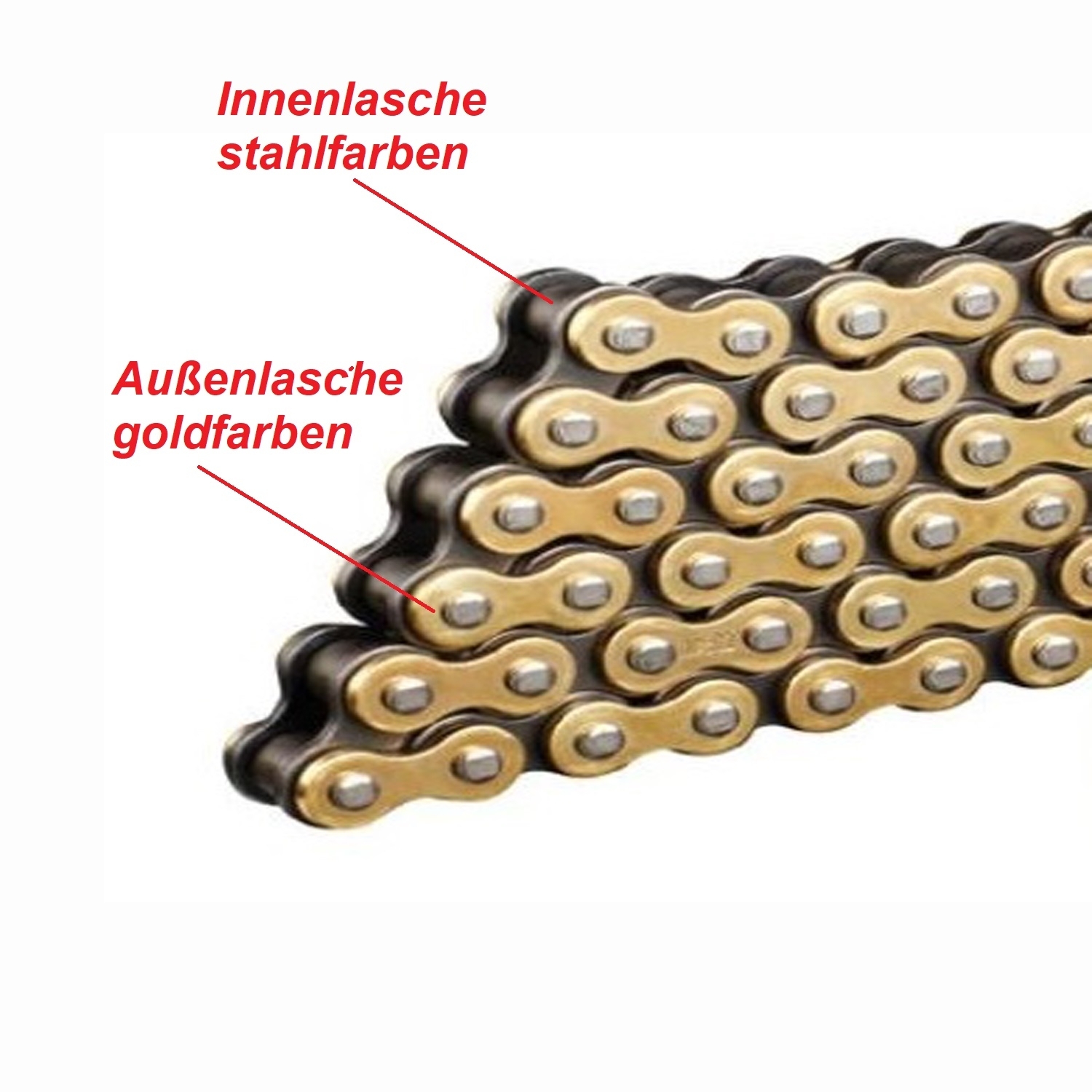 DID VX3 X-Ringkette Antriebskette offen 520 Teilung 114 Glieder +Clipschloss