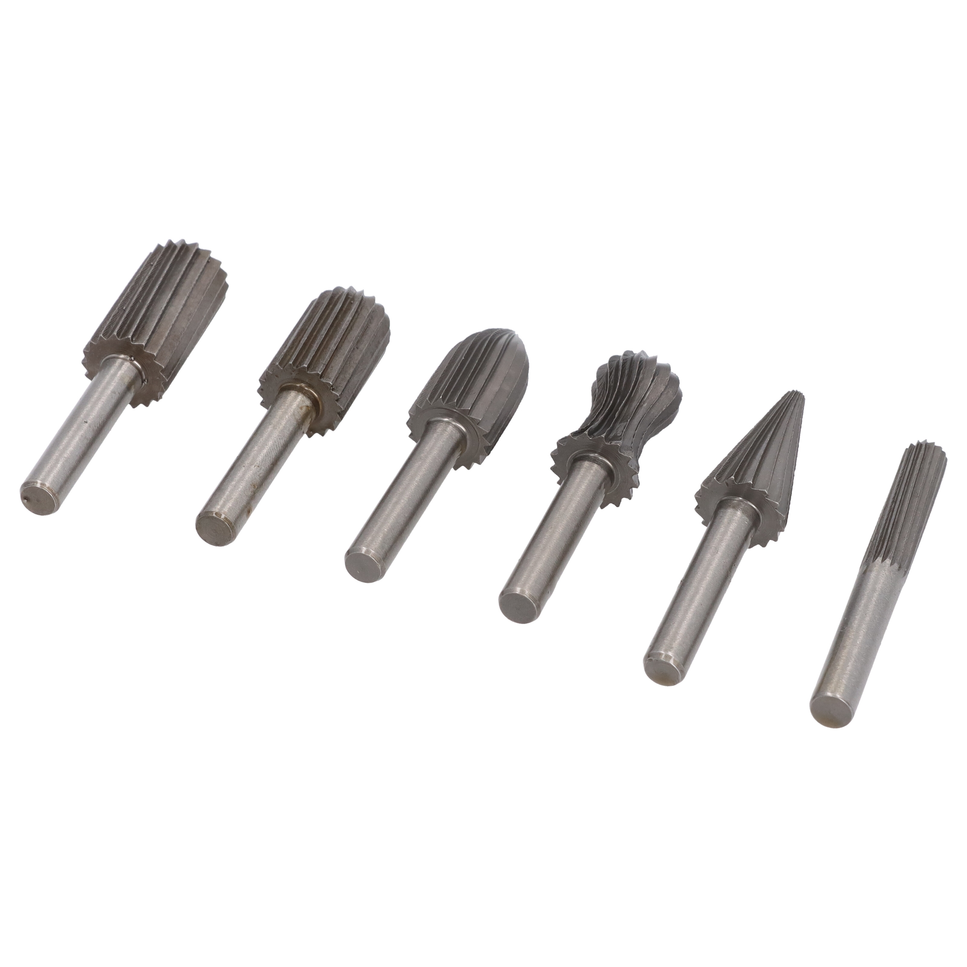 6tlg Set Frässtift Hartmetallfräser Wolframcarabid Fräser HM Schaftfräser 6mm