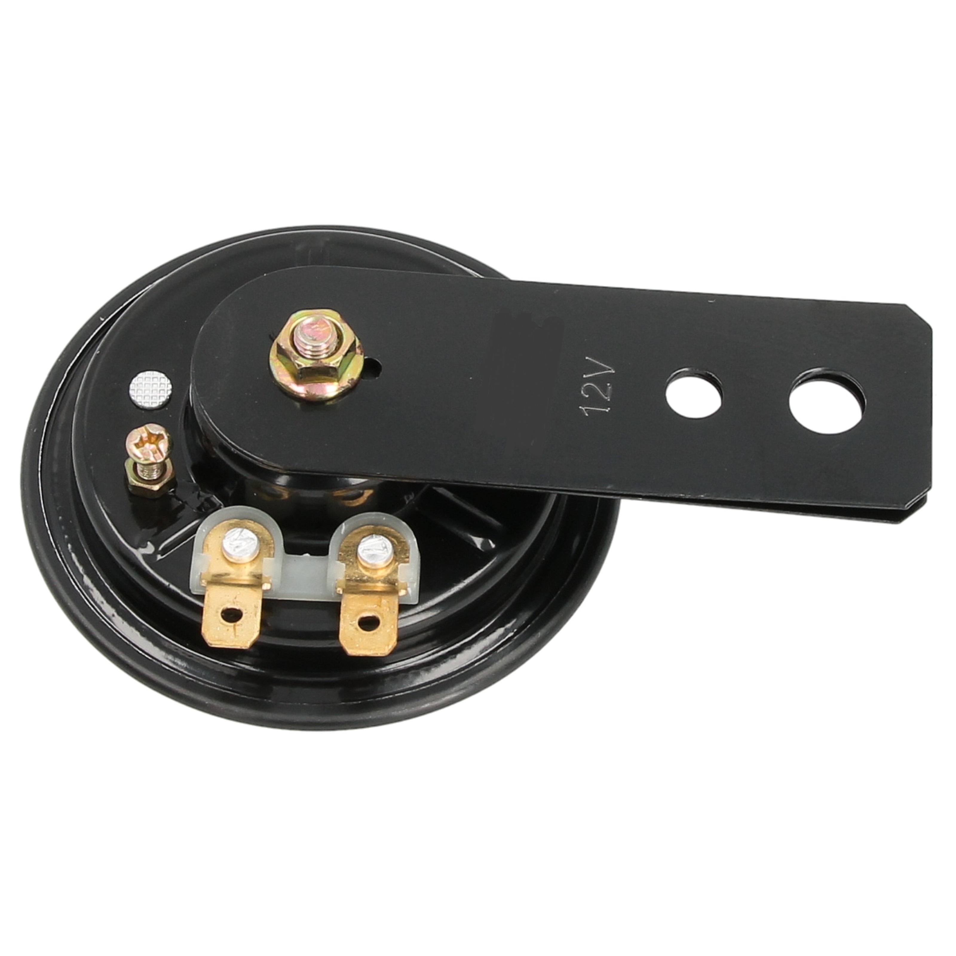 Motorrad Hupe schwarz, 12 Volt, 70 mm
