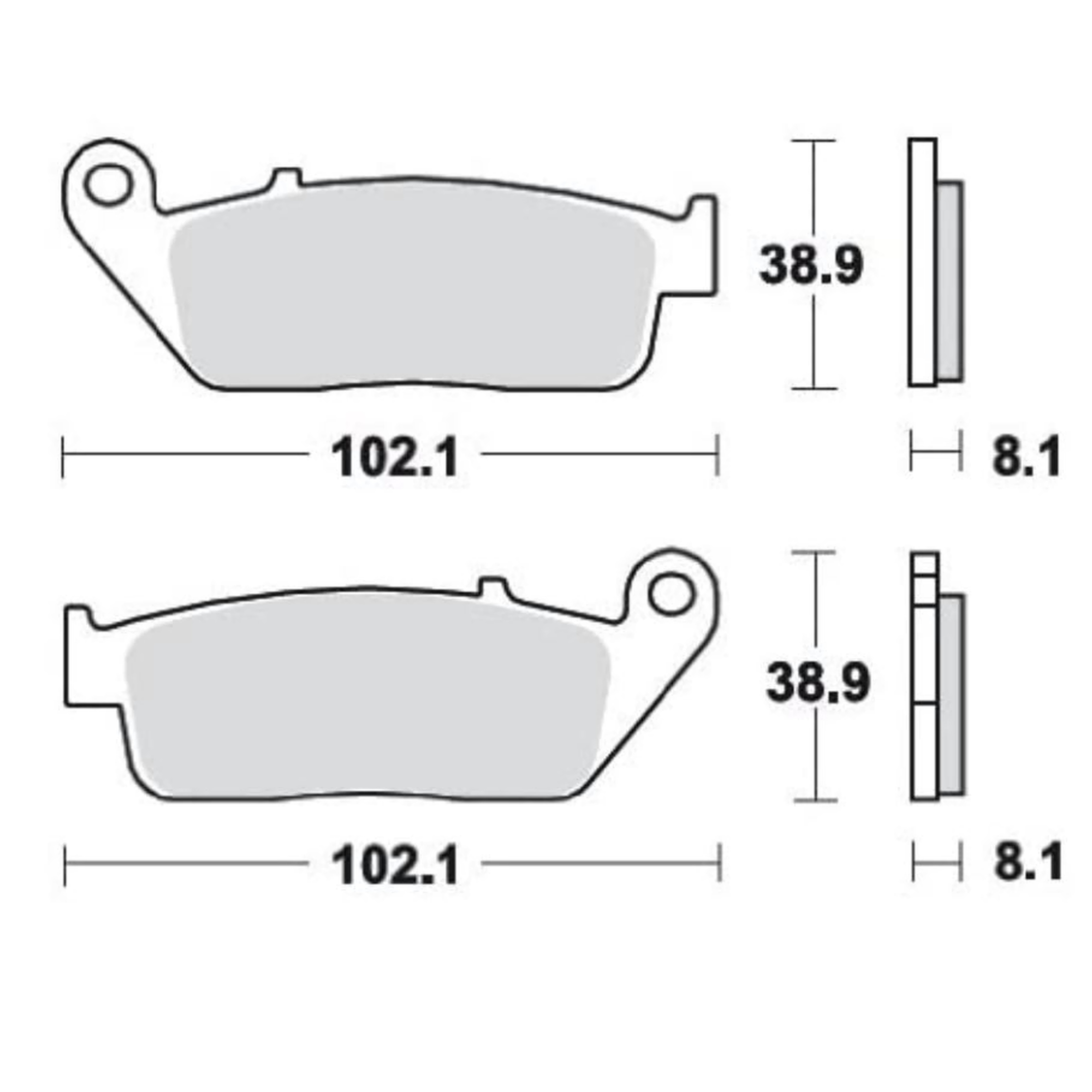 TRW MCB598TRQ Sinter Racing Bremsbeläge vorne für Honda CB CBR Kawasaki Suzuki Triumph Kymco