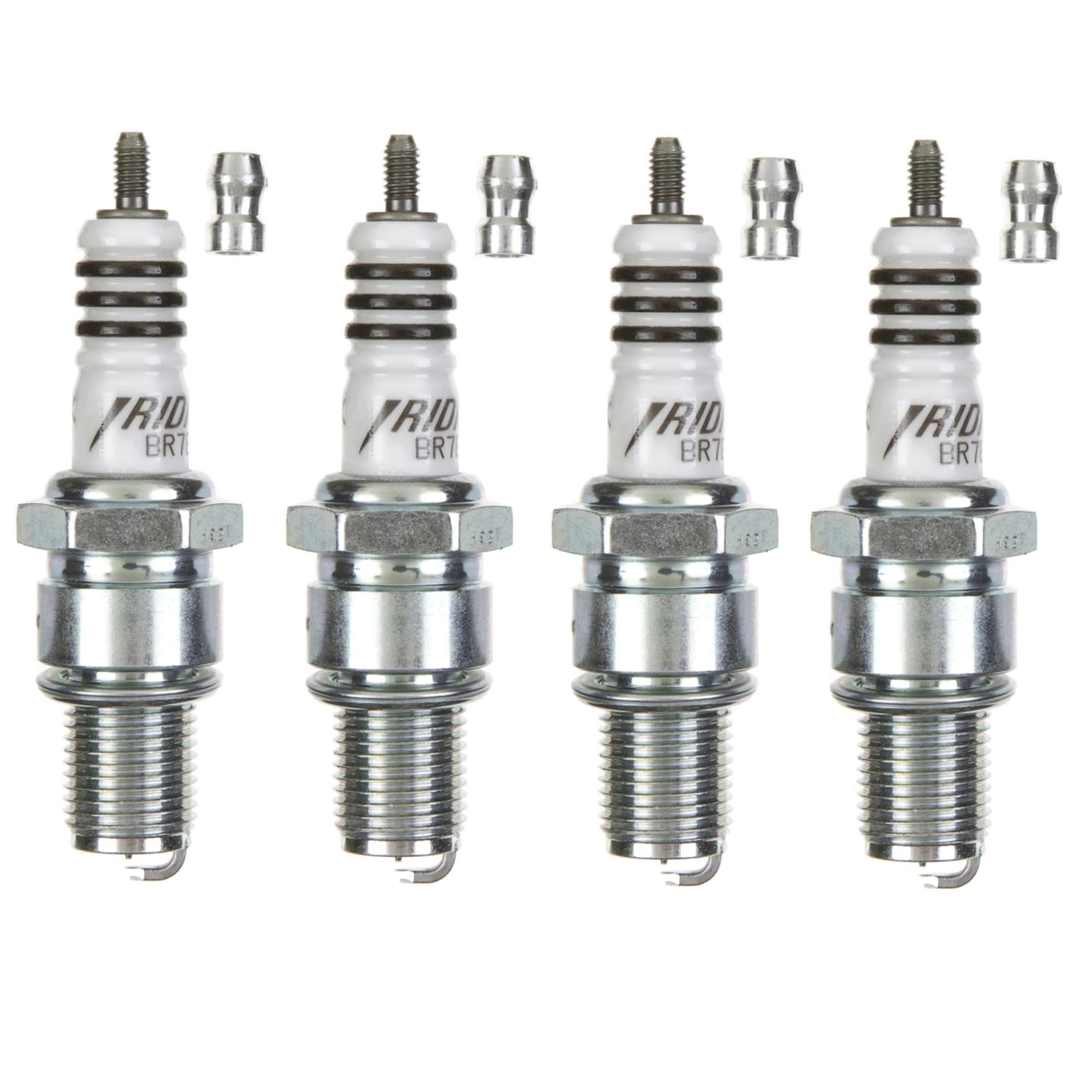 4x NGK Iridium Zündkerze BR7EIX 6664 für Kawasaki Z 650 B C SR F 1977 - 1983