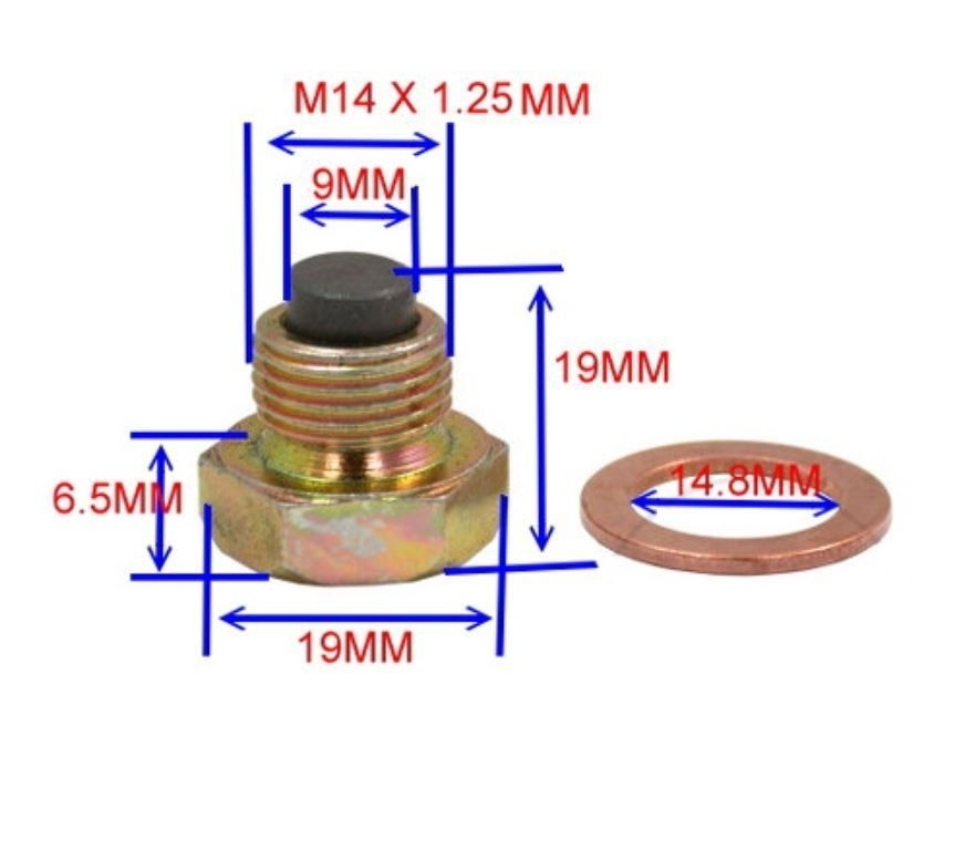 Magnetische Ölablassschraube M14x1.25 7239312