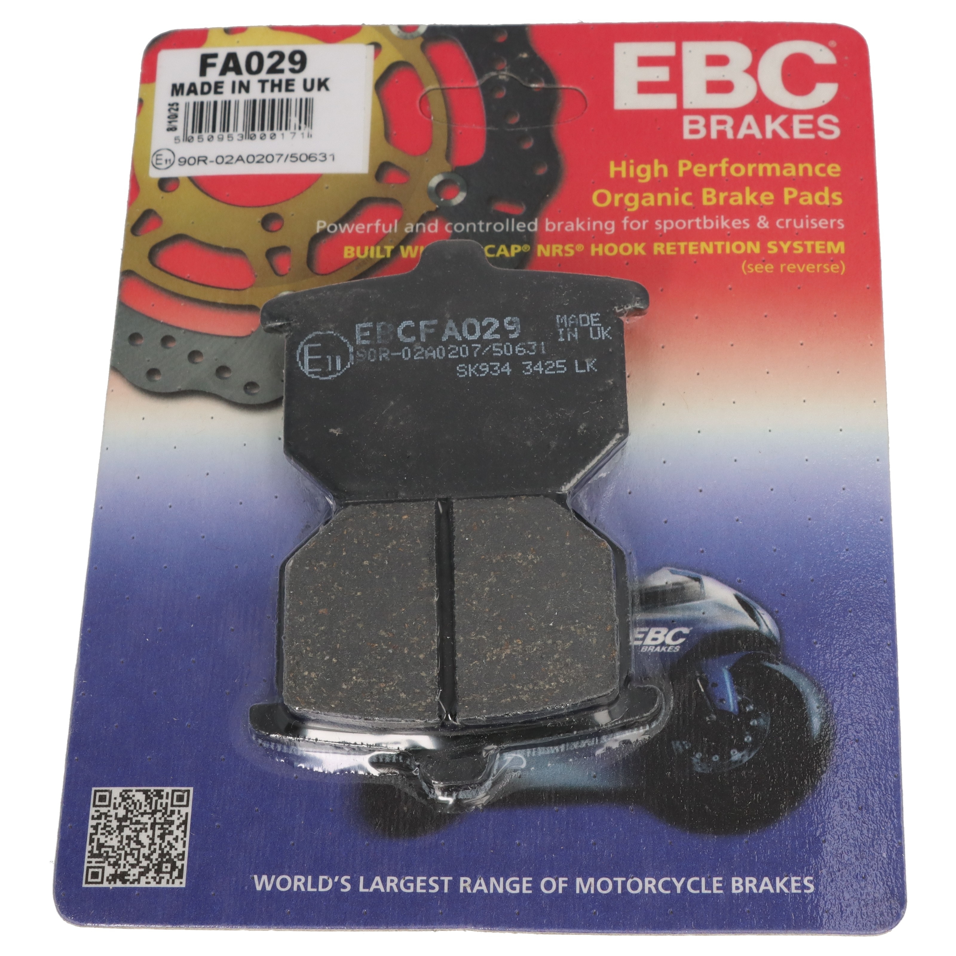 EBC FA029 Bremsbeläge vorne für Honda CX 500 CX500 1977 - 1981 GL 1000 Goldwing