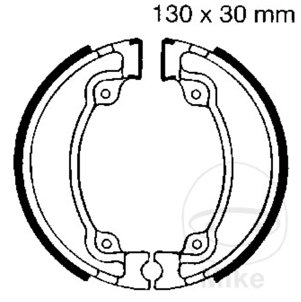 EBC Bremsbacken für Honda CA CMX XL XR VT 125 250 500 600