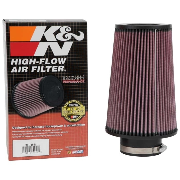 K&N UNIVERSAL Sport Luftfilter RE-0810 Flansch 76 mm