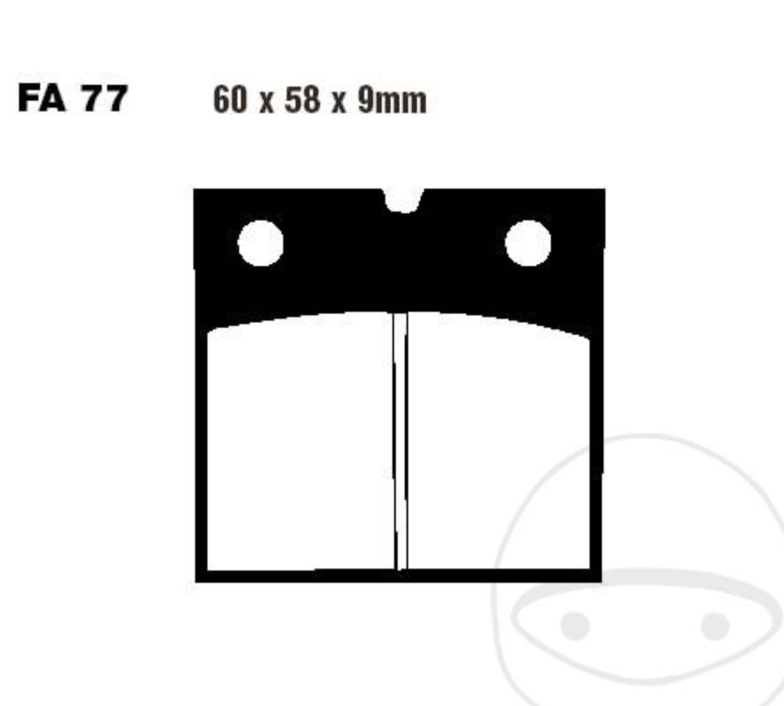 EBC Blackstuff Bremsbeläge FA077 BMW R 65 80 100 Moto Guzzi SP 1000 Laverda