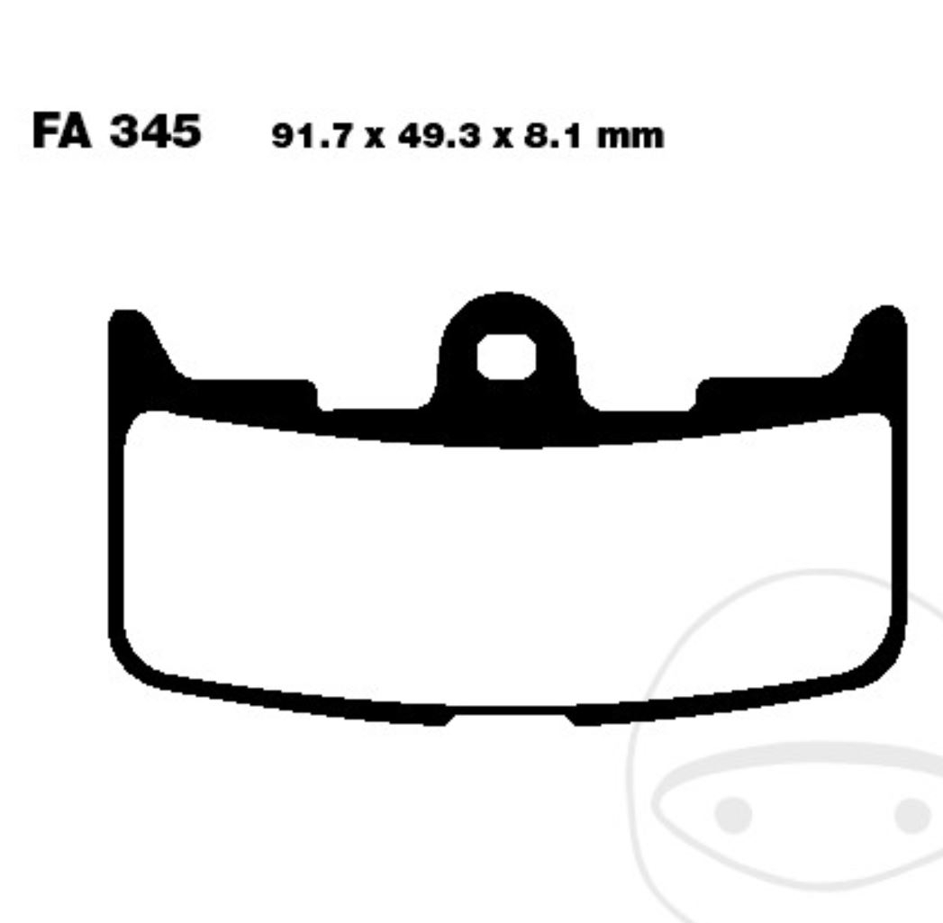 EBC Bremsbeläge FA345HH Sintermetall